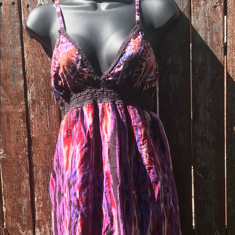 Dress with spaghetti straps